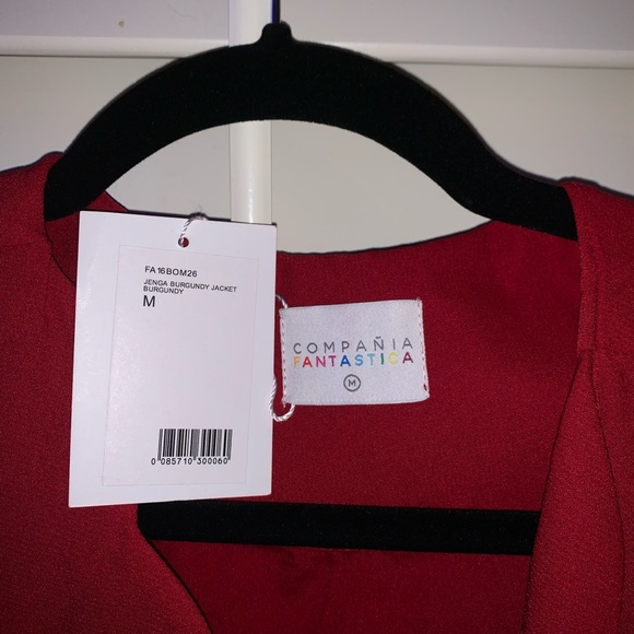 Jenga Burgundy Jacket - Picture 2 of 3